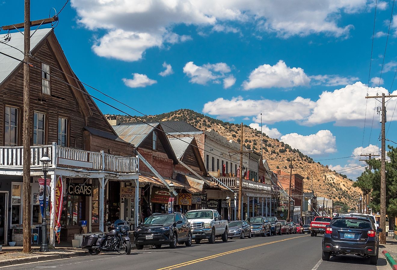 Historic Main Street, Virginia City, Nevada. Image credit M. Vinuesa via Shutterstock.com