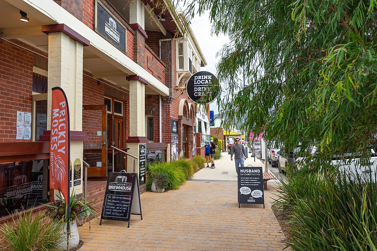 View of Apollo Bay town city in Apollo Bay, Australia