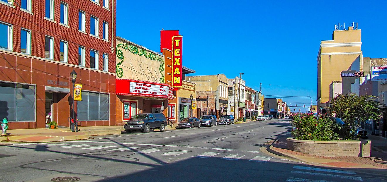 street view in Greenville, Texas, Editorial credit: mivod / Shutterstock.com