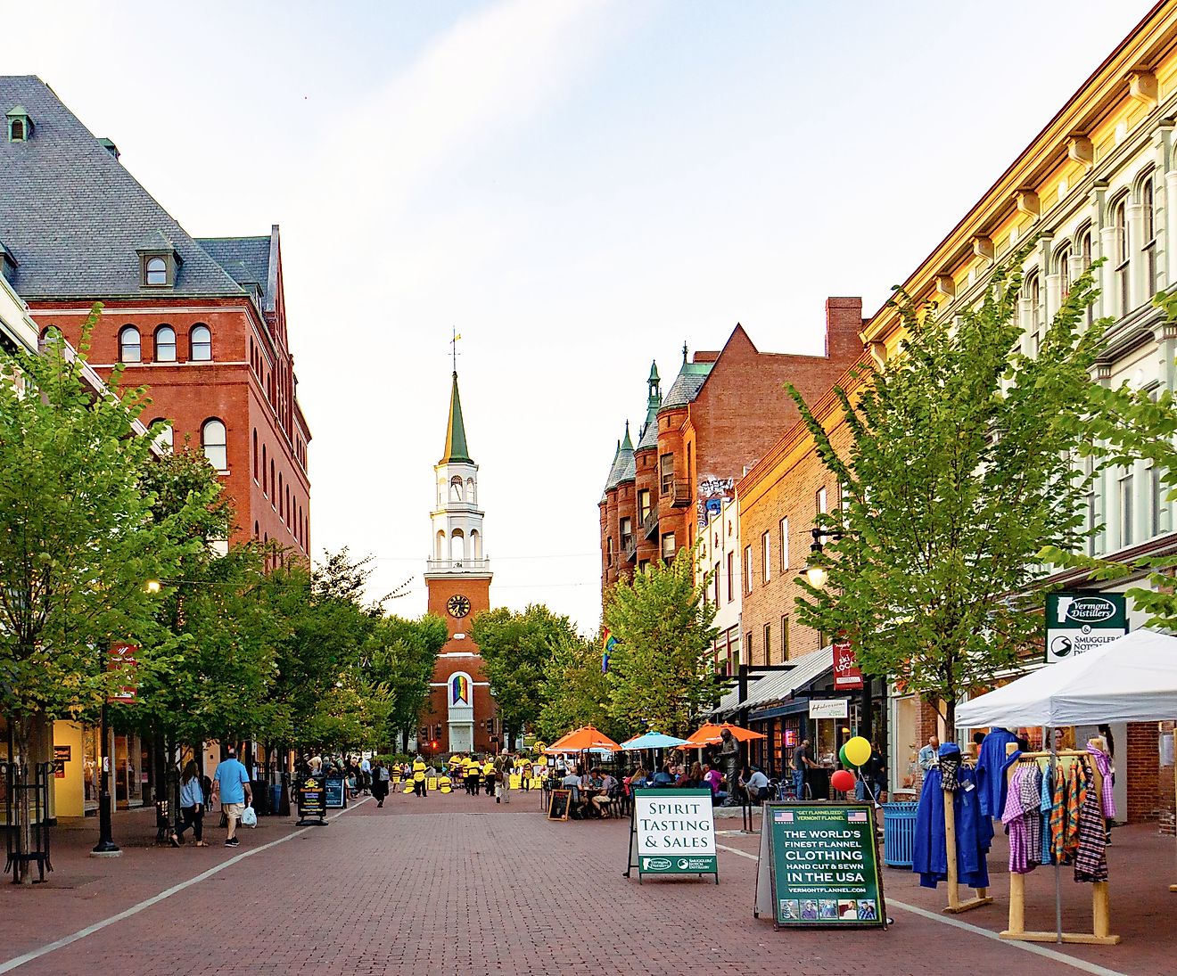 Church Street in Burlington, Vermont, via vermontalm / Shutterstock.com