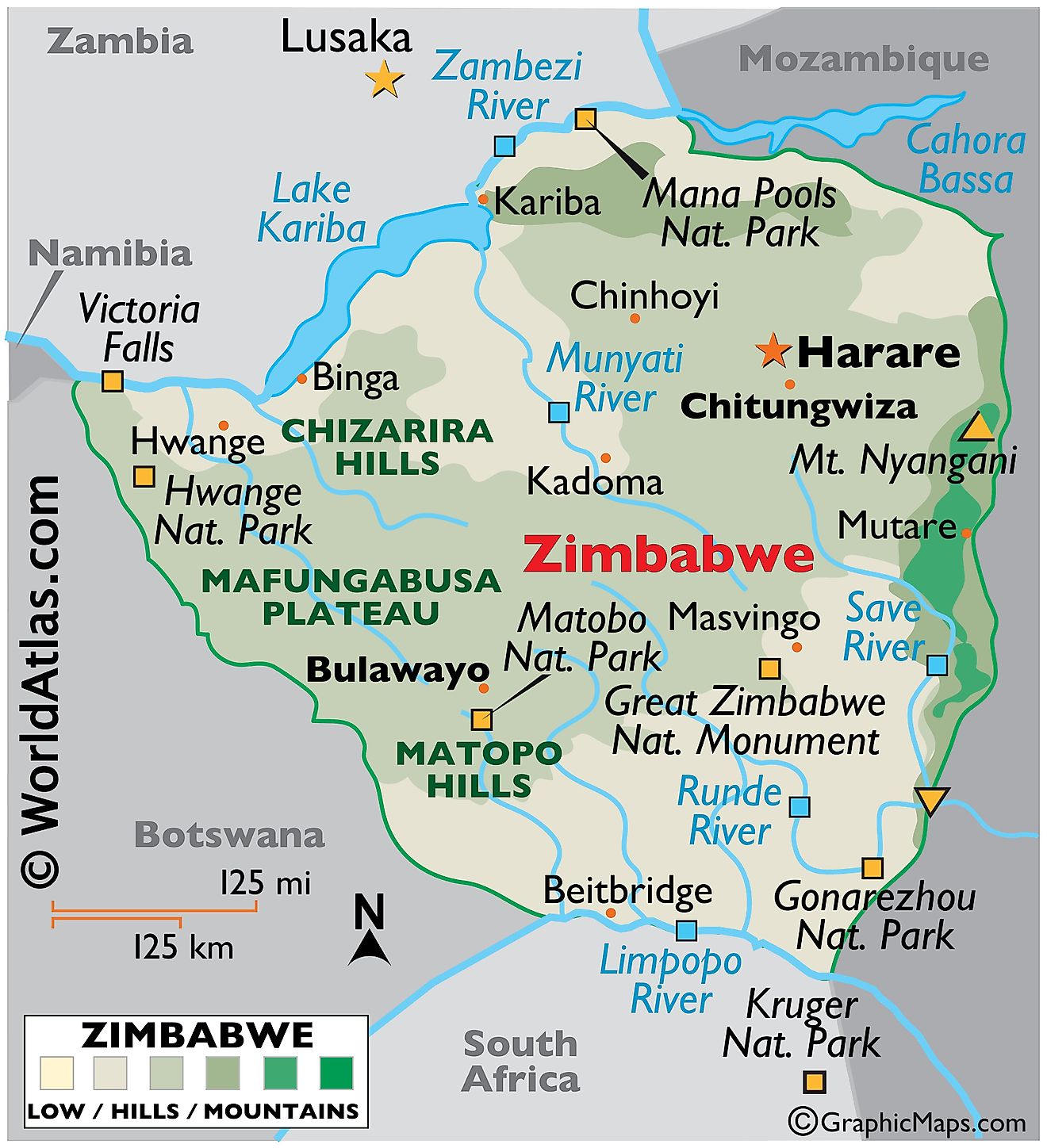 Mapas De Zimbabue Atlas Del Mundo