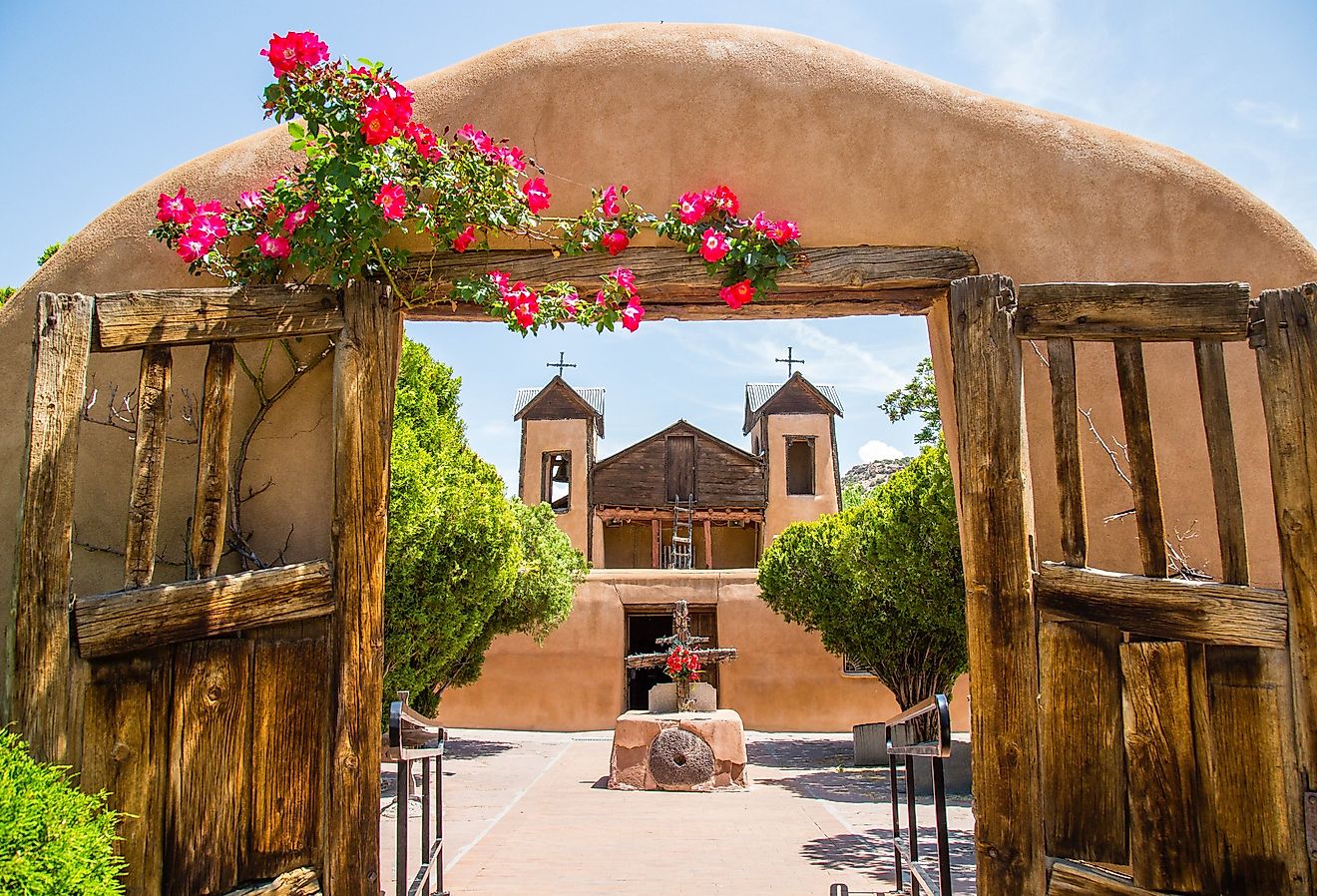 El Santuario de Chimayo pilgrimage site in New Mexico.