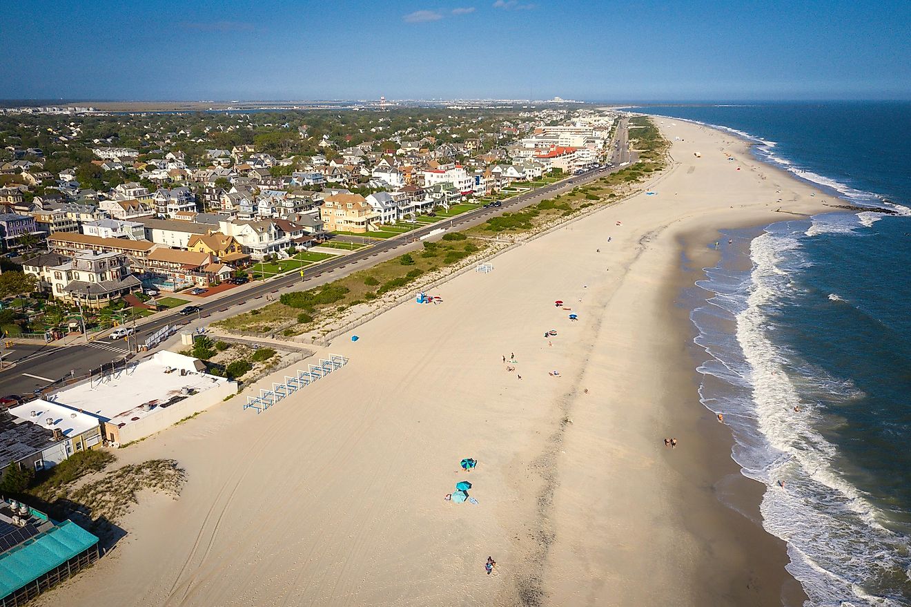 Aerial view of Cape May, New Jersey