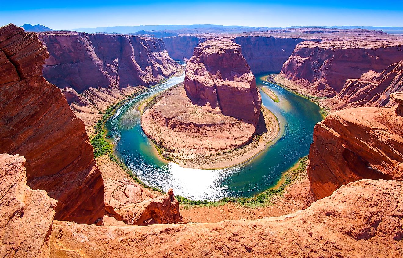 Horseshoe Bend on the Colorado River near Page, Arizona, USA. 