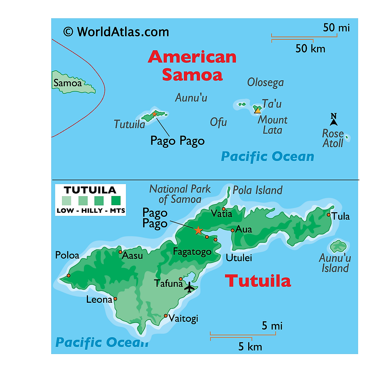 American Samoa Maps Facts World Atlas