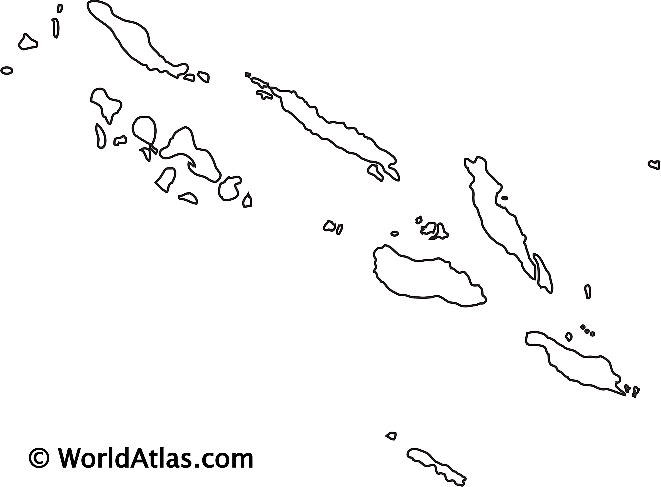 blank islands map