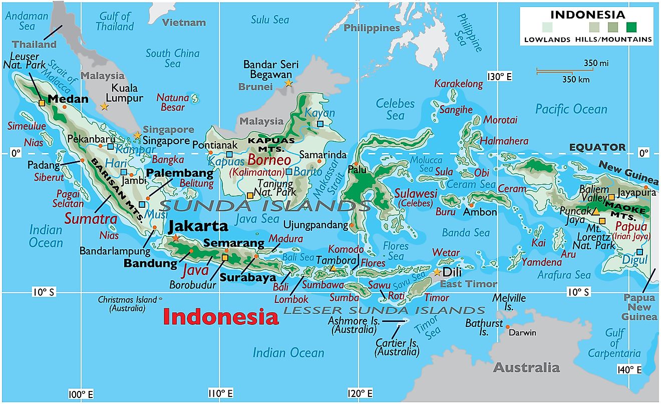 Outline Map Of Indonesia