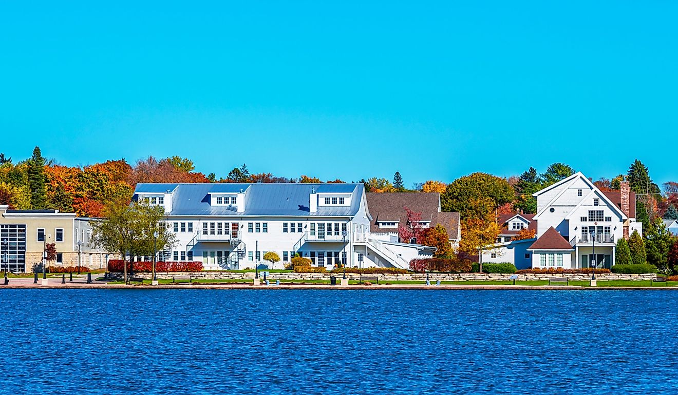 Canal in the town of Sturgeon Bay, Wisconsin.