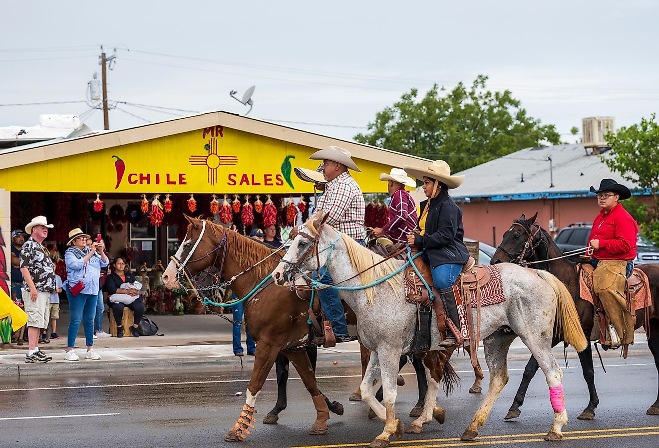 The Annual Hatch Chile Festival in Hatch, New Mexico. Image credit kenelamb photographics via Shutterstock