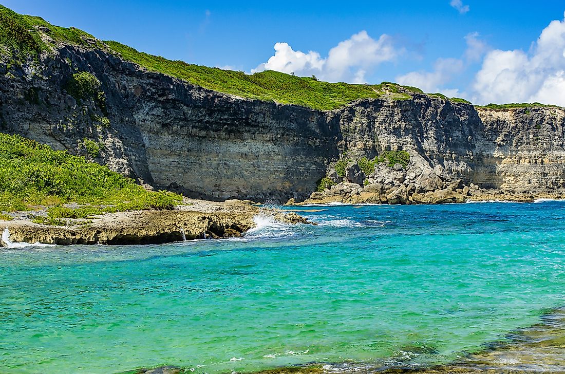 The island of Guadeloupe. 