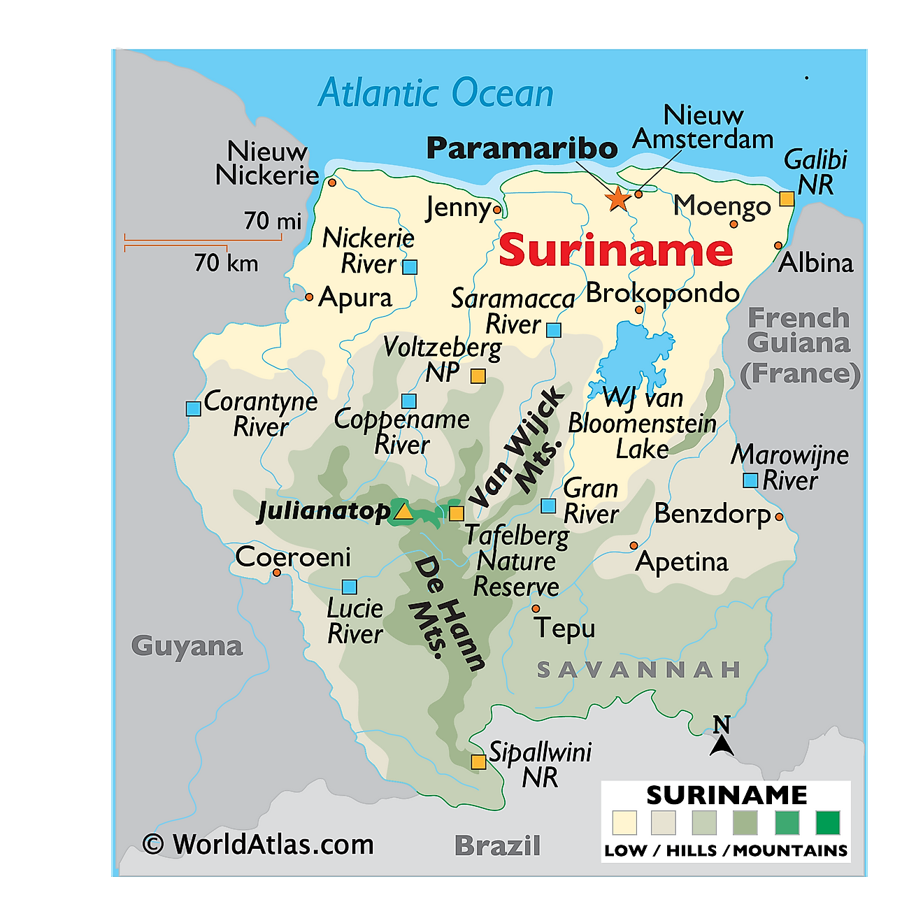 Suriname Maps & Facts - World Atlas