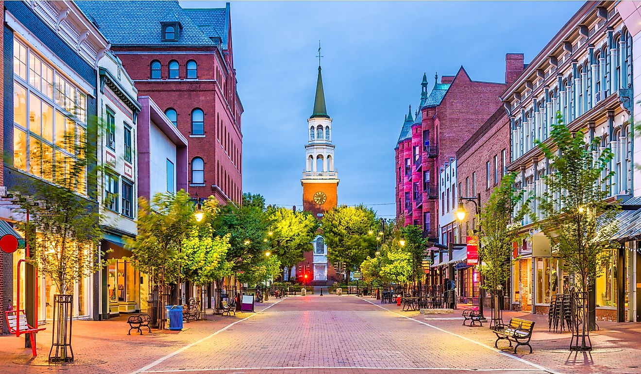 Church Street Marketplace, Burlington, Vermont. 