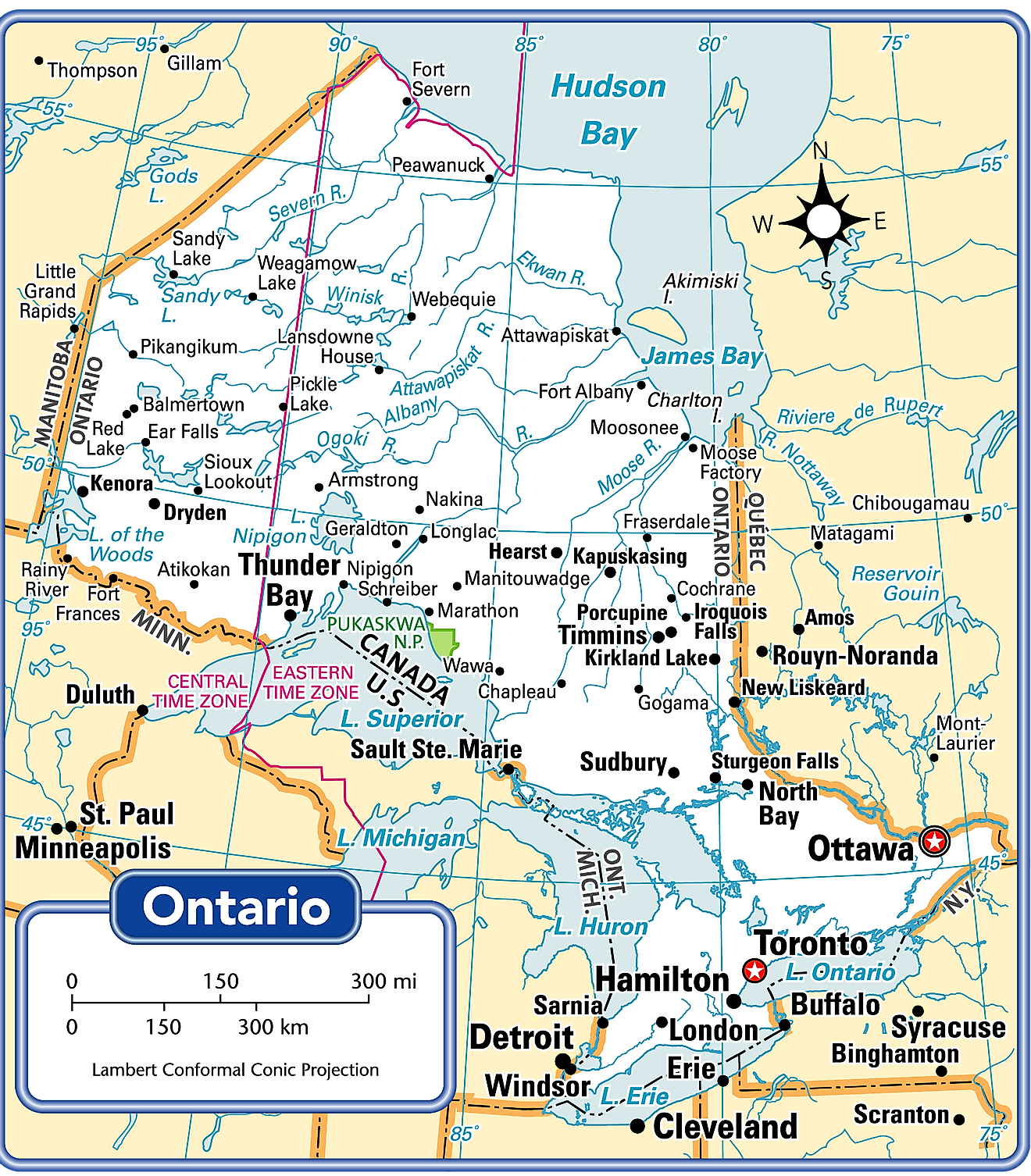 Ontario Maps & Facts World Atlas