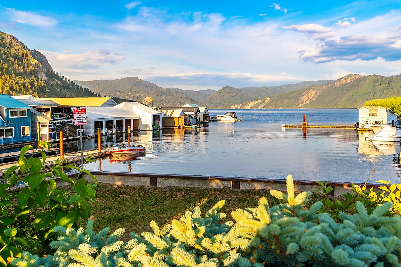 The scenic town of Bayview, Idaho. Editorial credit: Kirk Fisher / Shutterstock.com