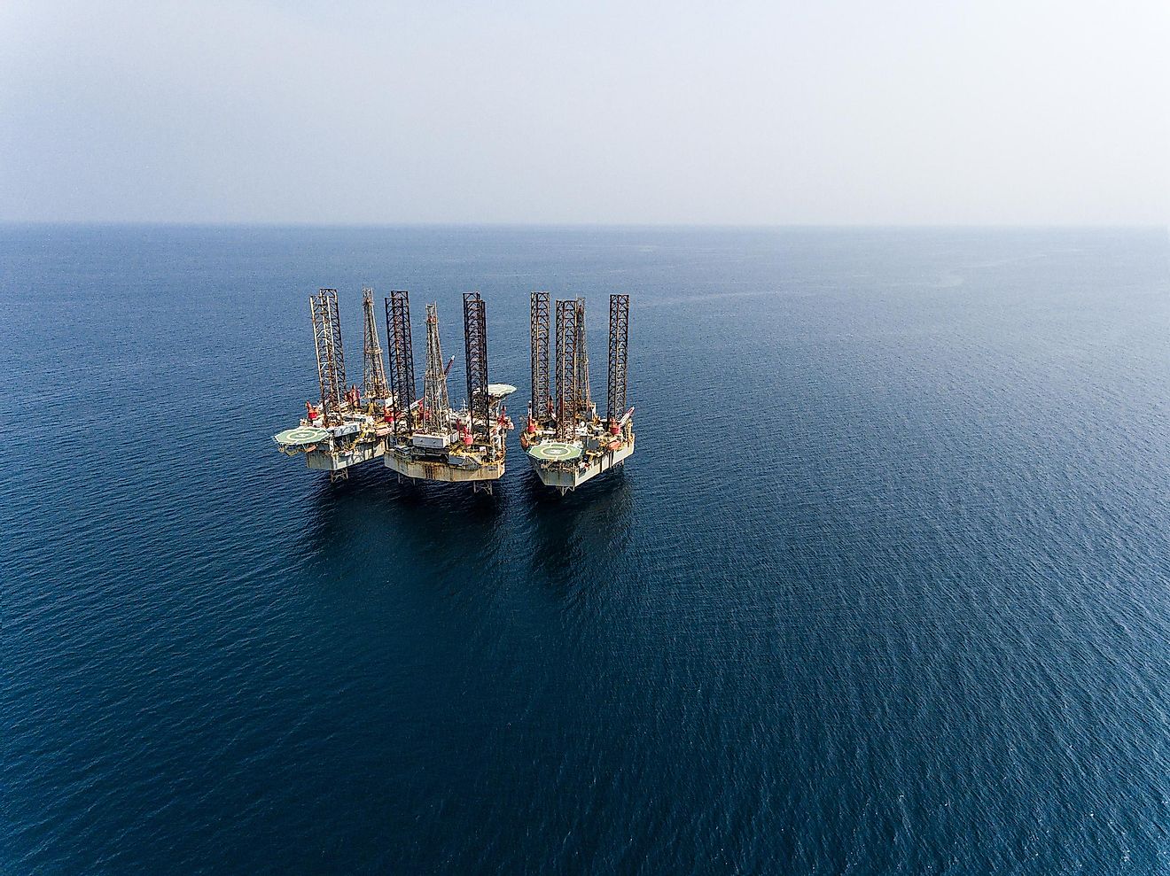 Oil drilling in the Gulf of Guinea. 