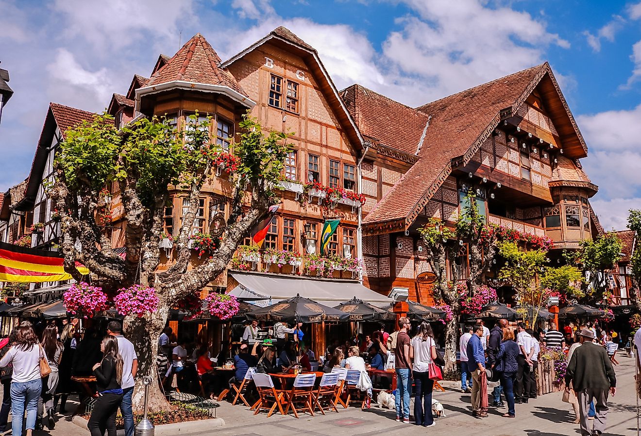 Historic City Center of Baden Baden Day in Campos do Jordao, Sao Paulo, Brazil. Image credit Gregorio Koji via Shutterstock