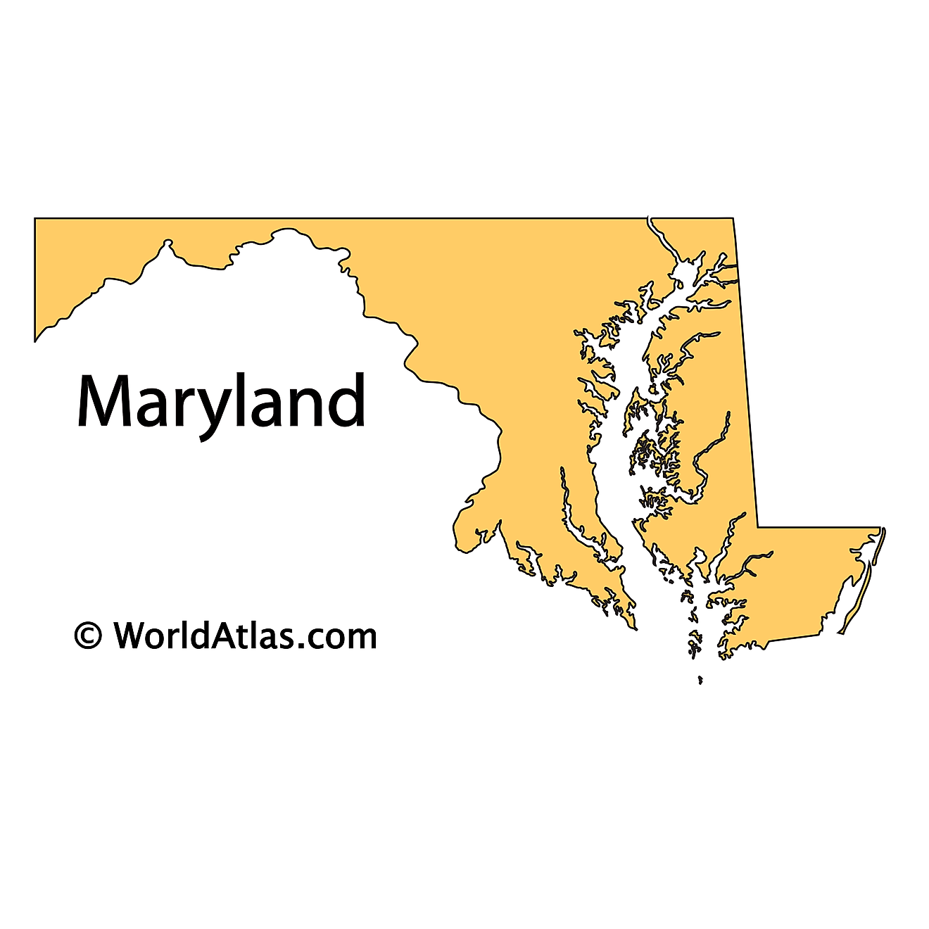 Maryland Maps & Facts World Atlas