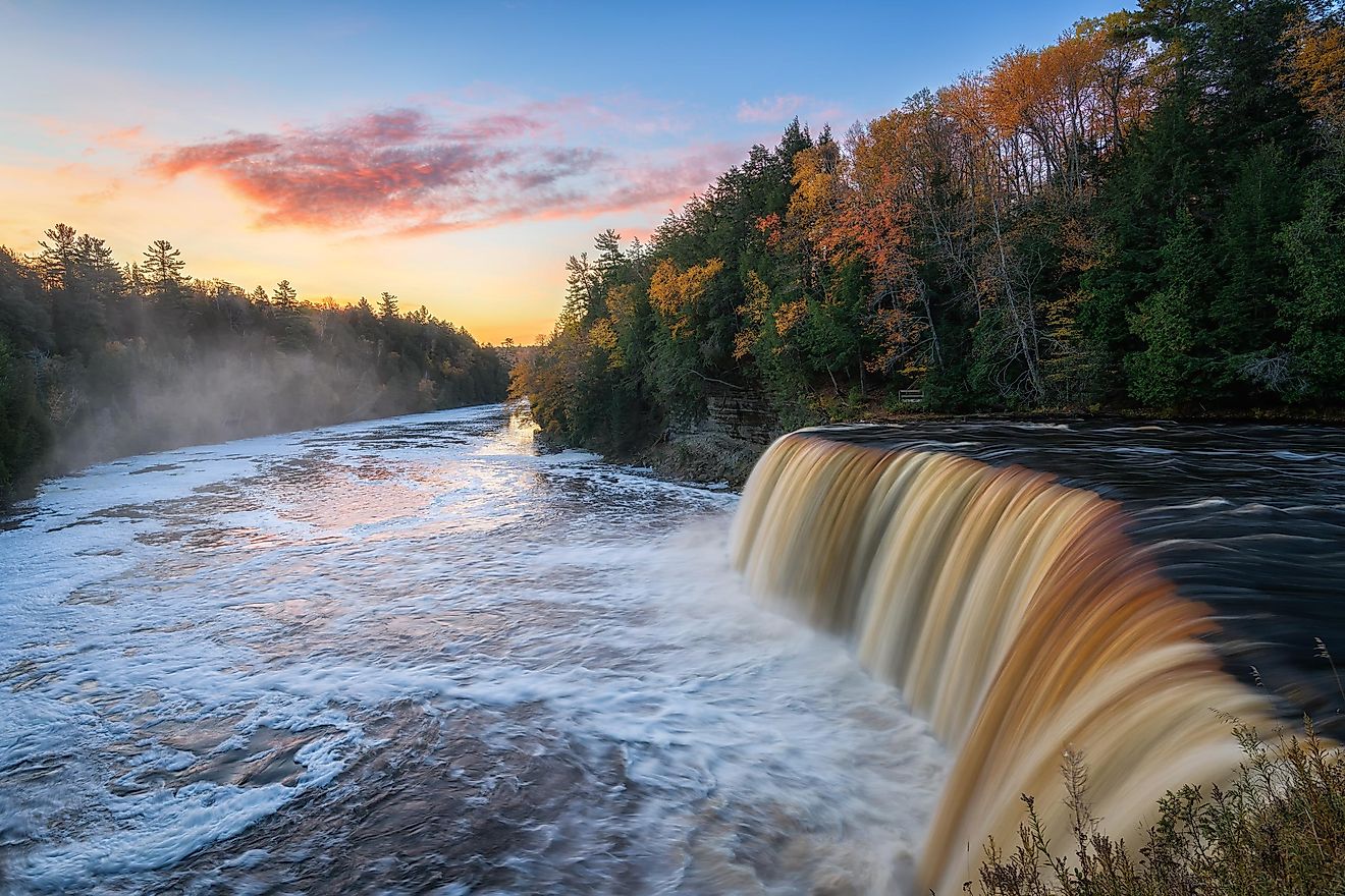 Autumn Sunrise at Tahquamenon Falls State Park in Michigan's Upper Peninsula