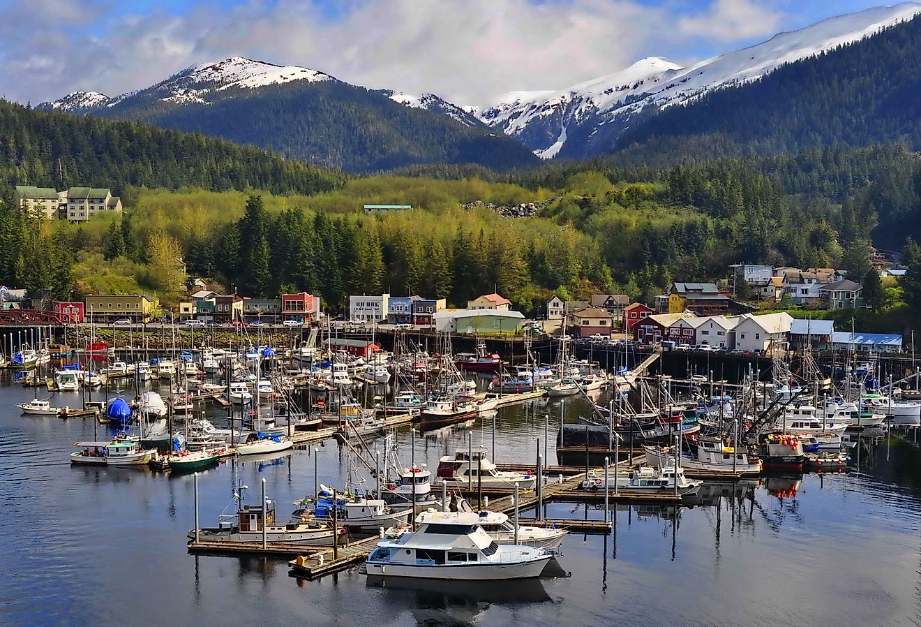 Boat Marina in Ketchikan, Alaska.