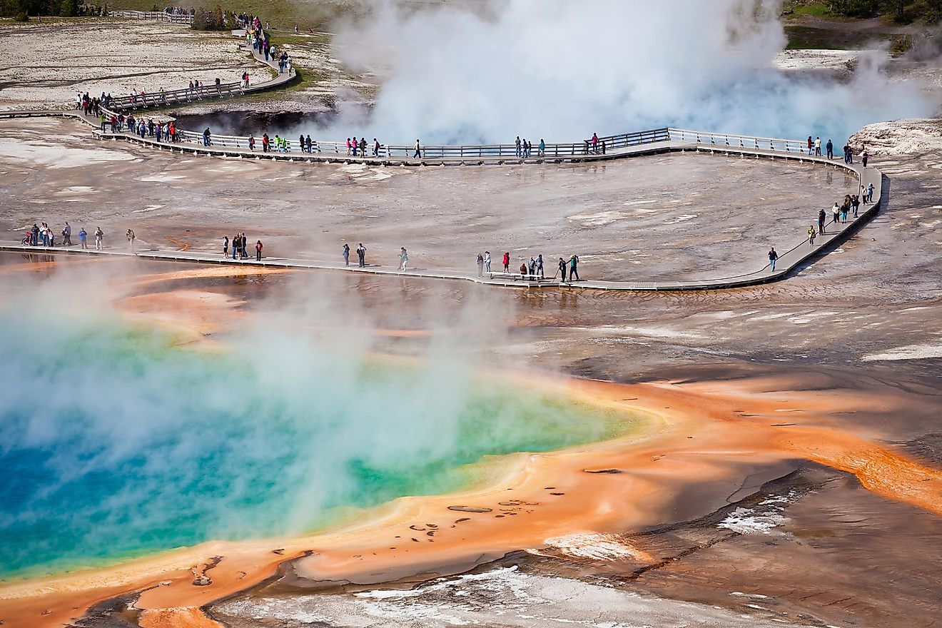 Grand Prismatic Spring, Yellowstone National Park.