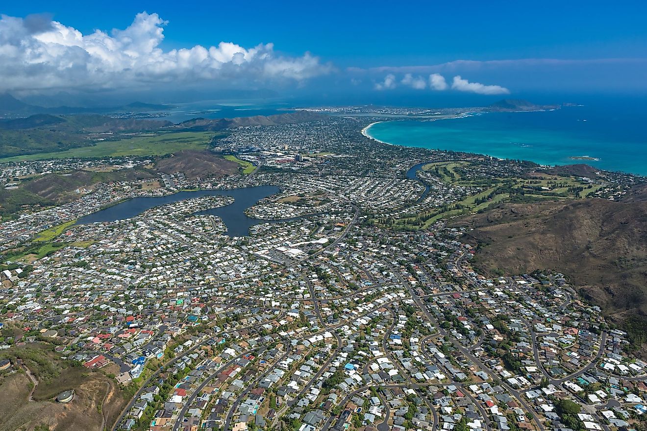 A planned residential community - an aerial near Pearl City, Oahu, Hawaii