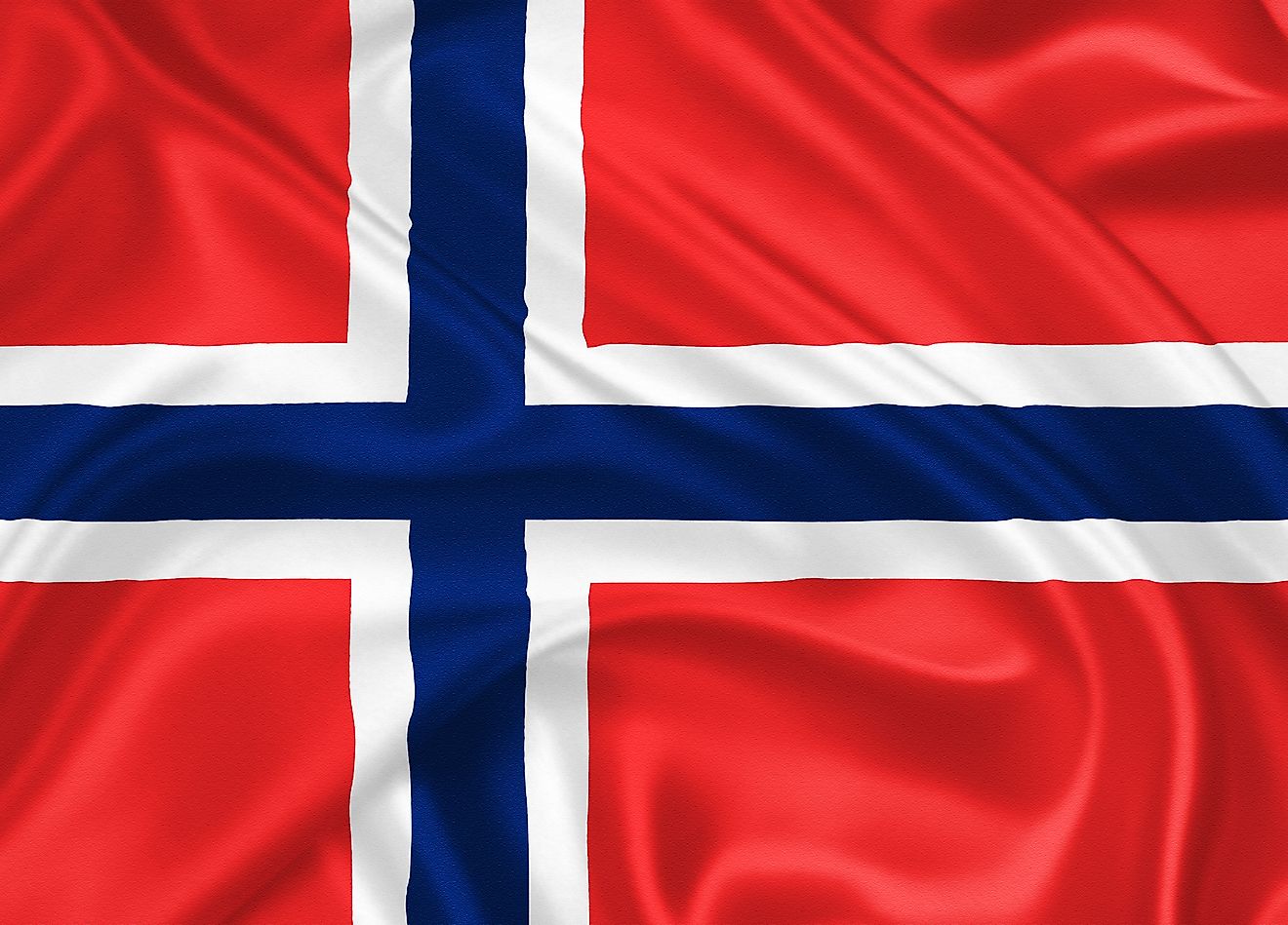 The official flag of the Kingdom of Norway. 