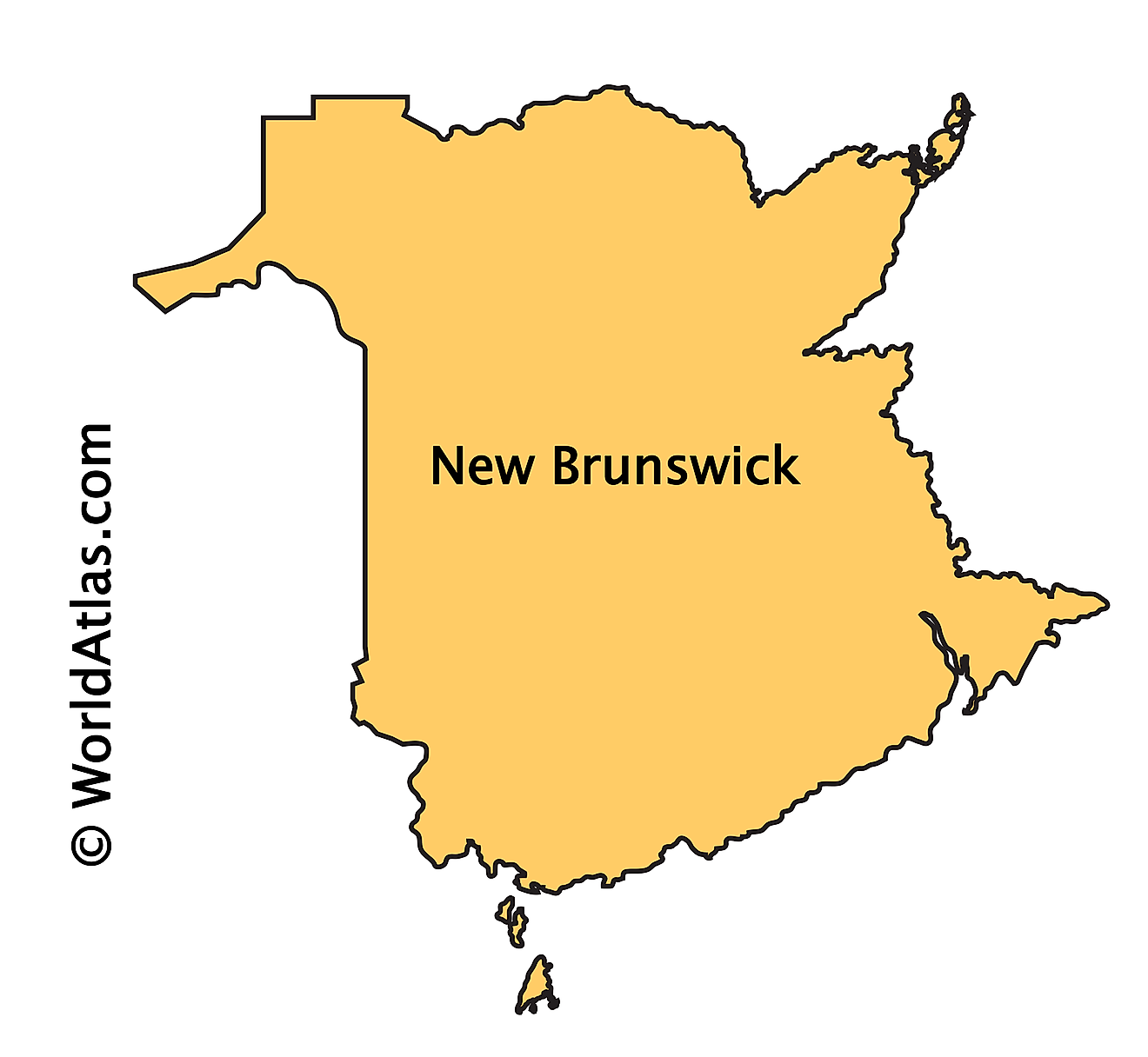 Map Of Southern New Brunswick