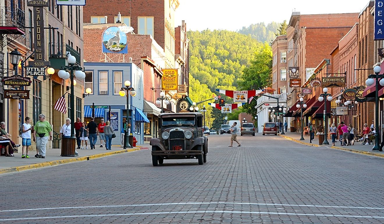 Downtown Deadwood, South Dakota. Image credit Michael Kaerchery via Shutterstock 