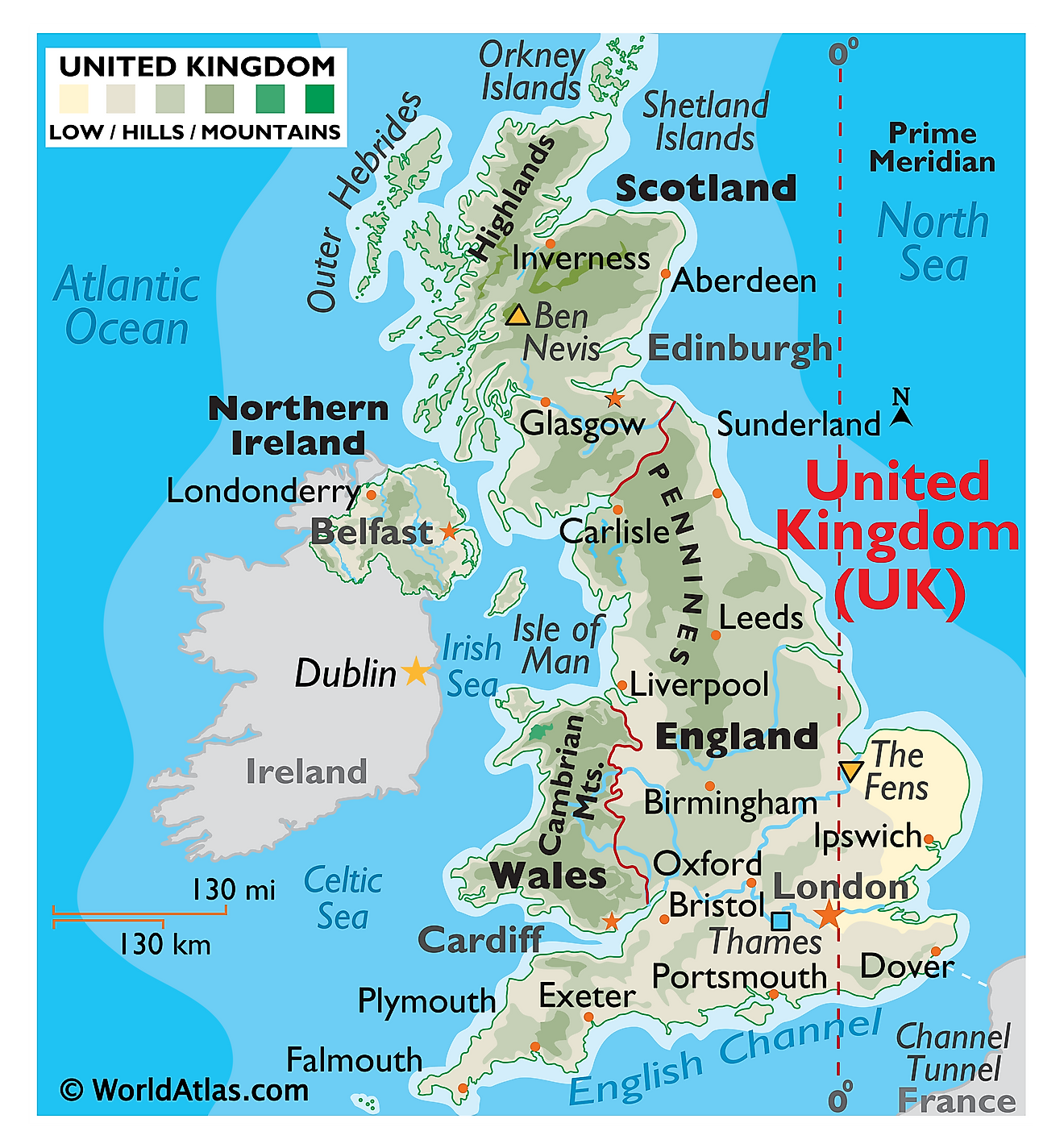 Great britain map