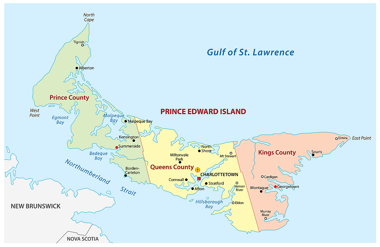 Prince Edward Island Map 