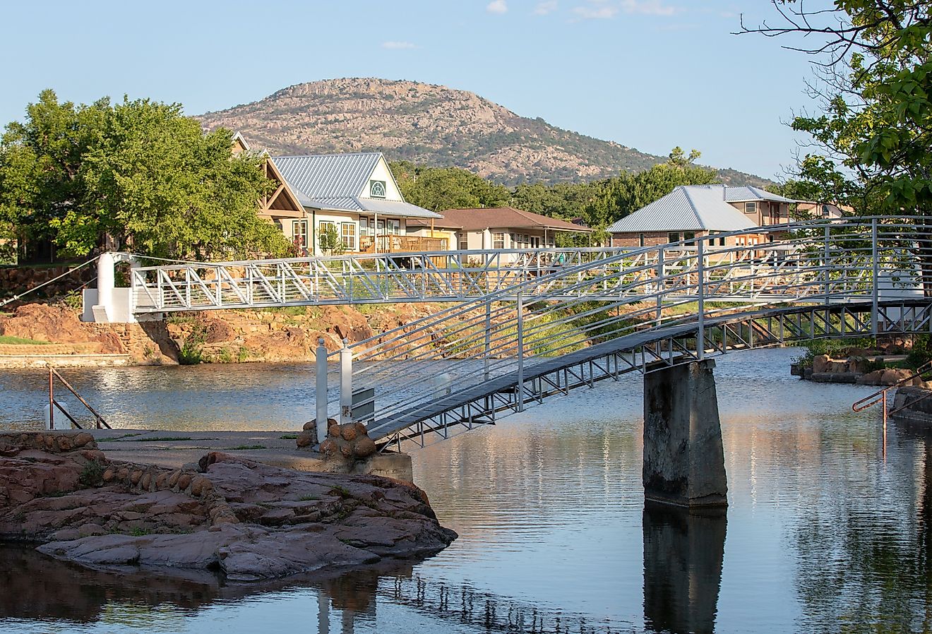 Bridge in Medicine Park, Oklahoma.