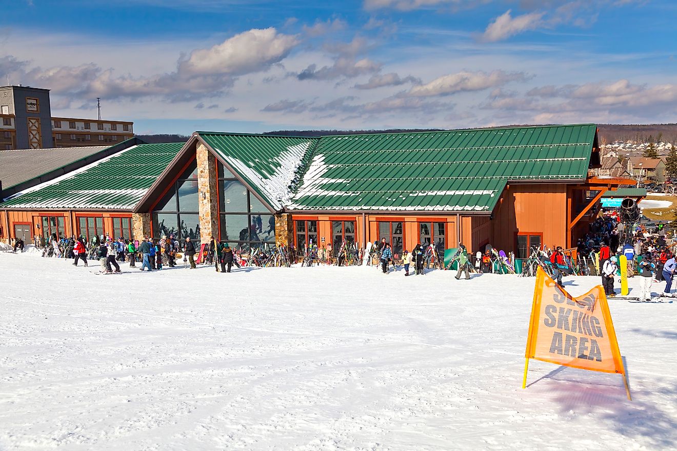 The Wisp Ski Resort located in McHenry, Maryland. Editorial credit: Wirestock Creators / Shutterstock.com