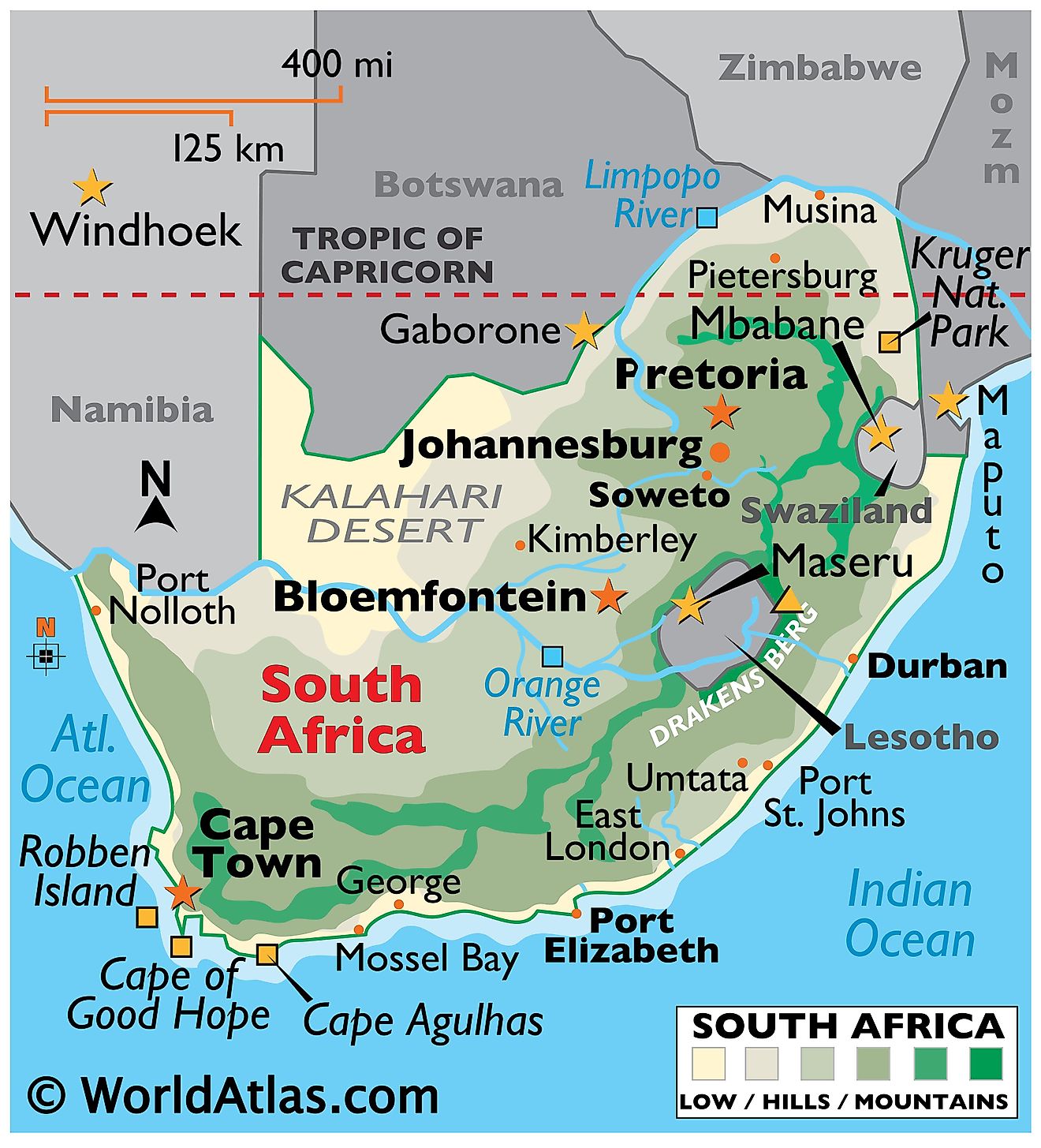 South Africa Maps Facts World Atlas