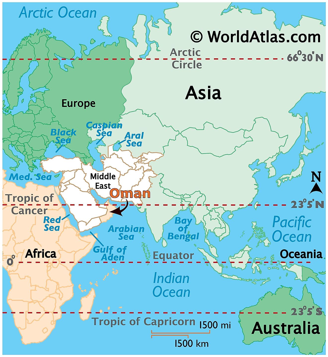 Muscat Oman In World Map Washington Map State