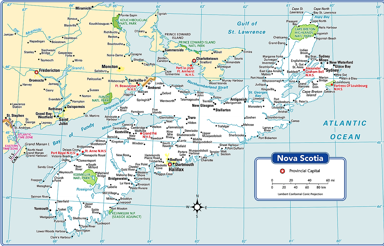 Nova Scotia Map 