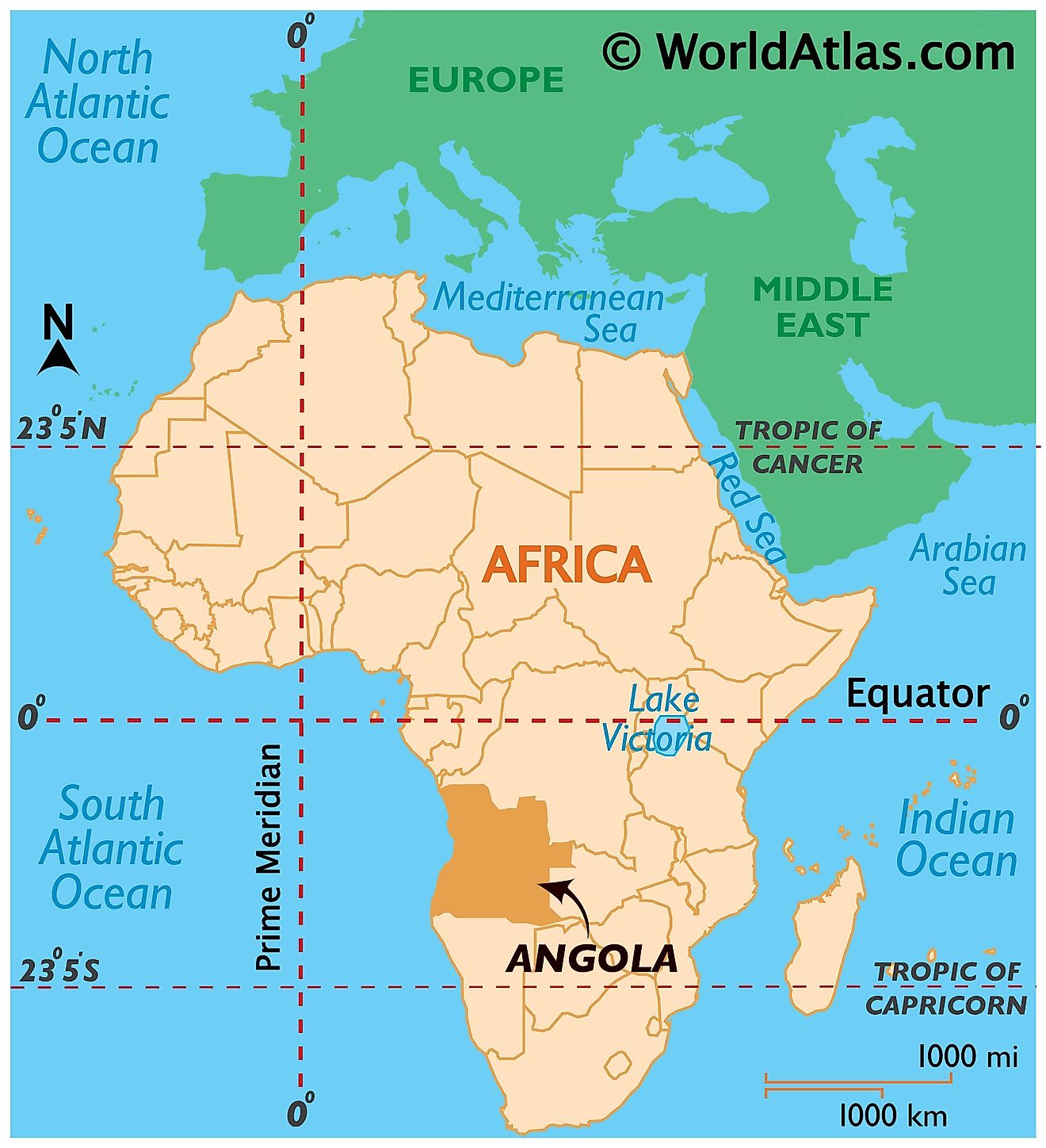O Mapa De Angola