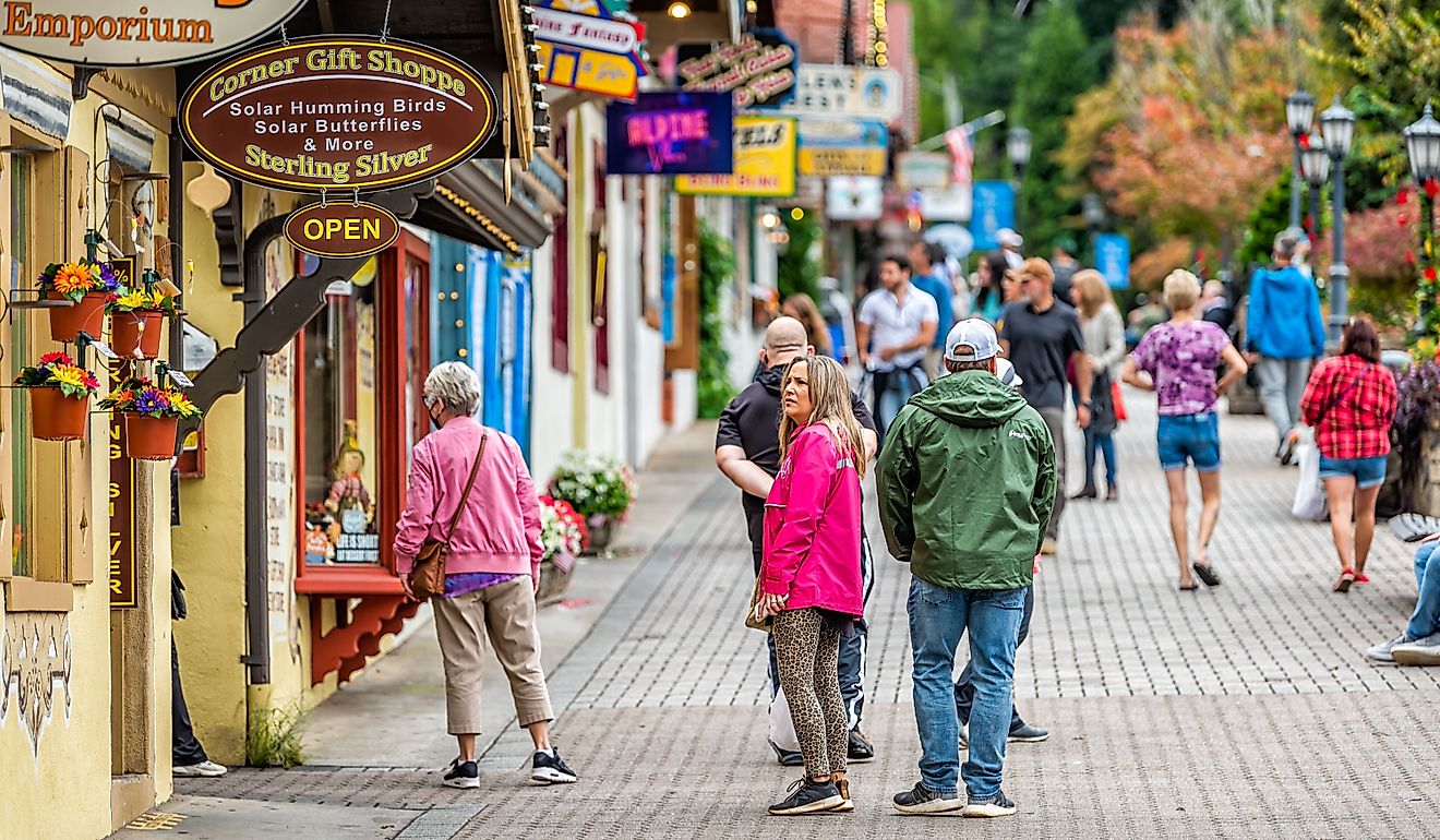 Helen, Georgia Bavarian village town. Editorial credit: Kristi Blokhin / Shutterstock.com