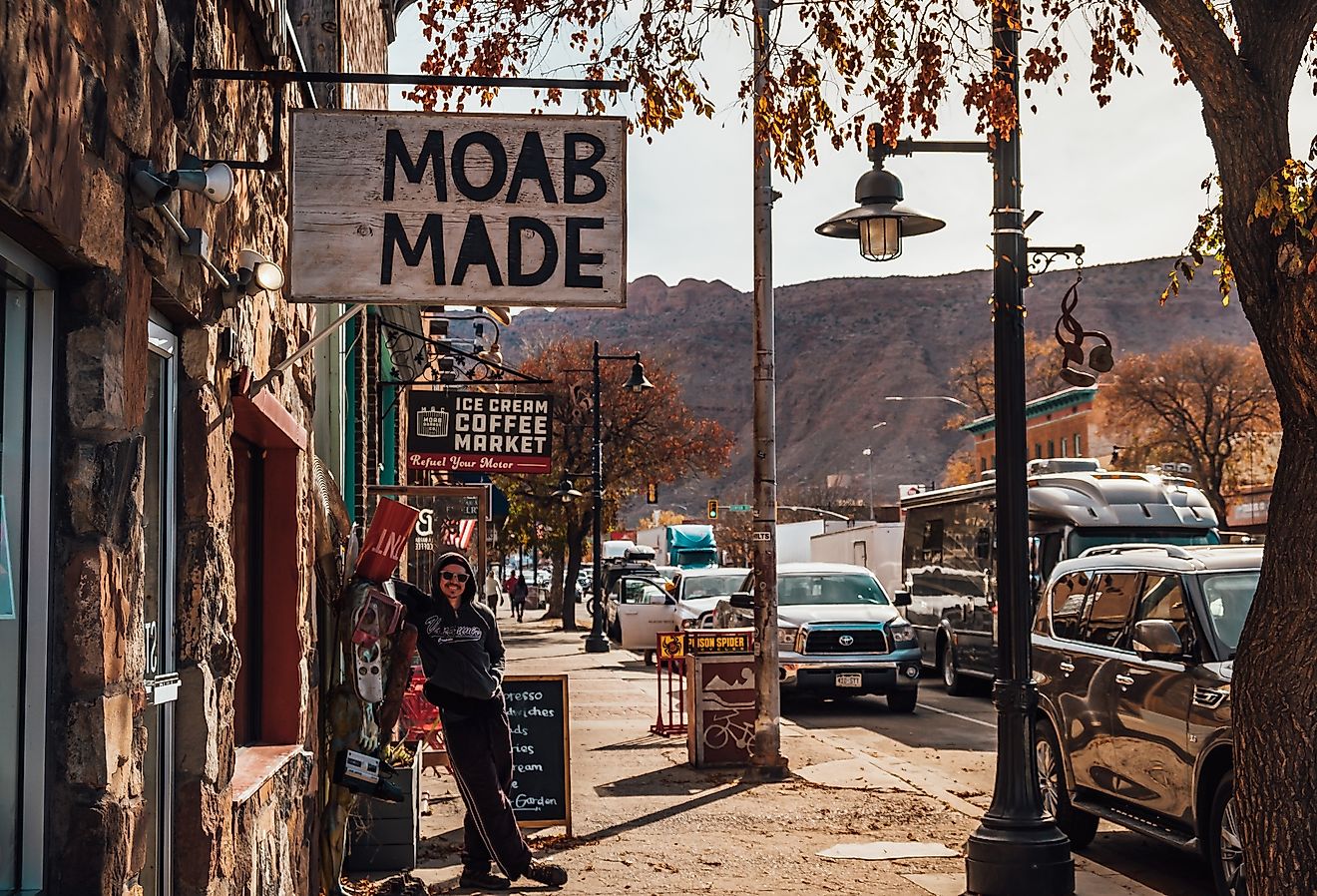 Downtown Moab, Utah. Image credit Ilhamchewadventures via Shutterstock