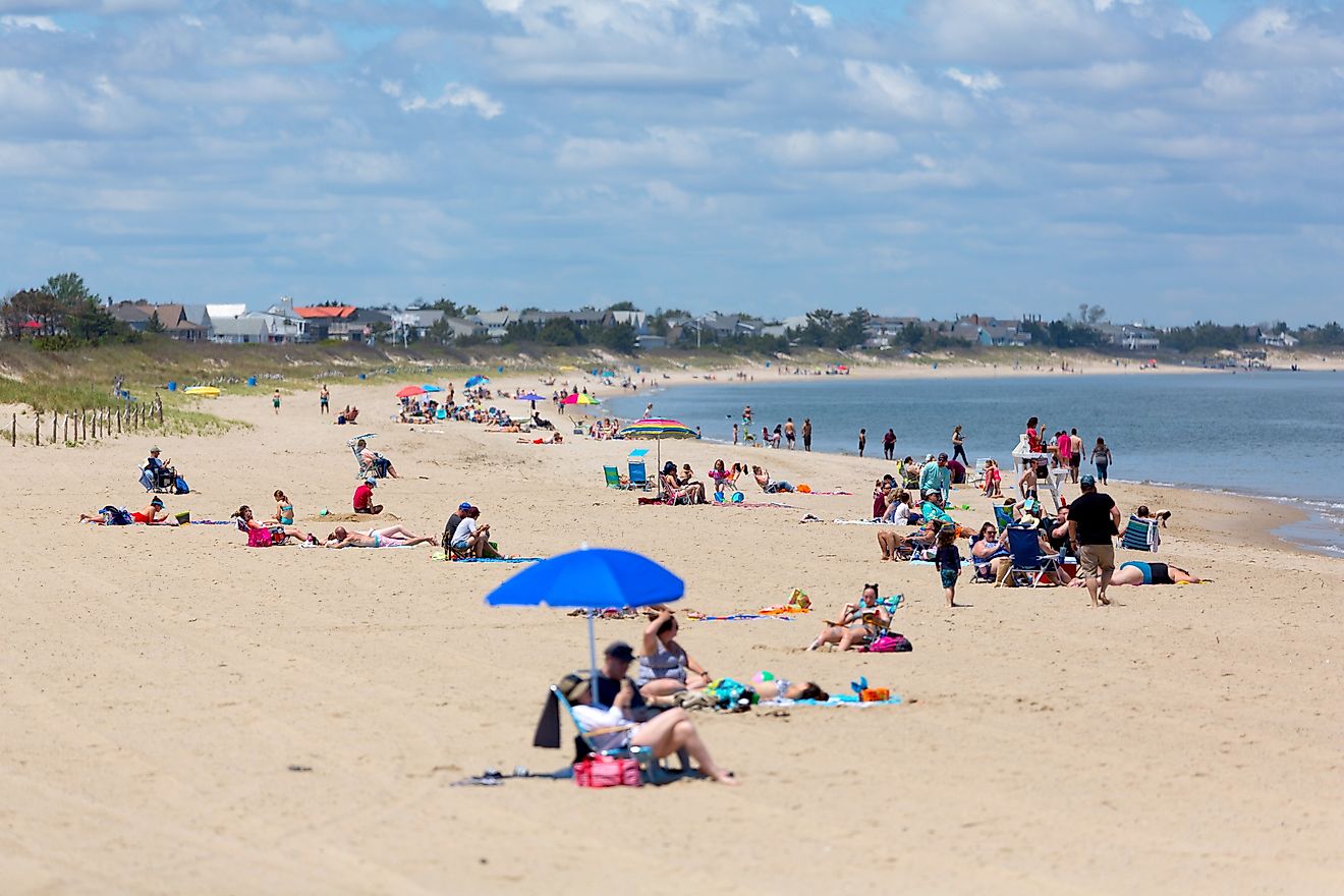 Lewes beach in Lewes, Delaware. Editorial credit: Brian Doty / Shutterstock.com.