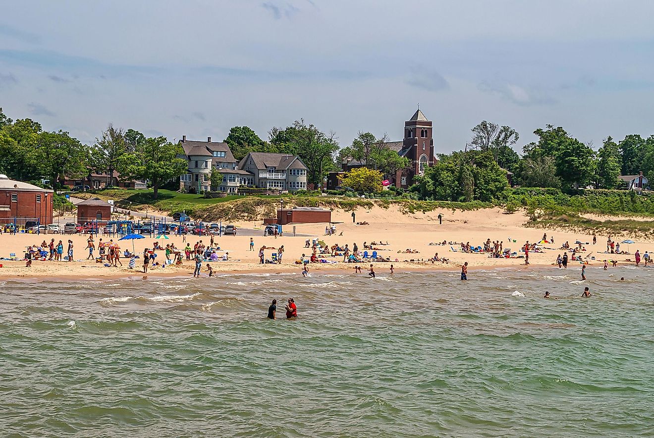 South Haven beach in Michigan