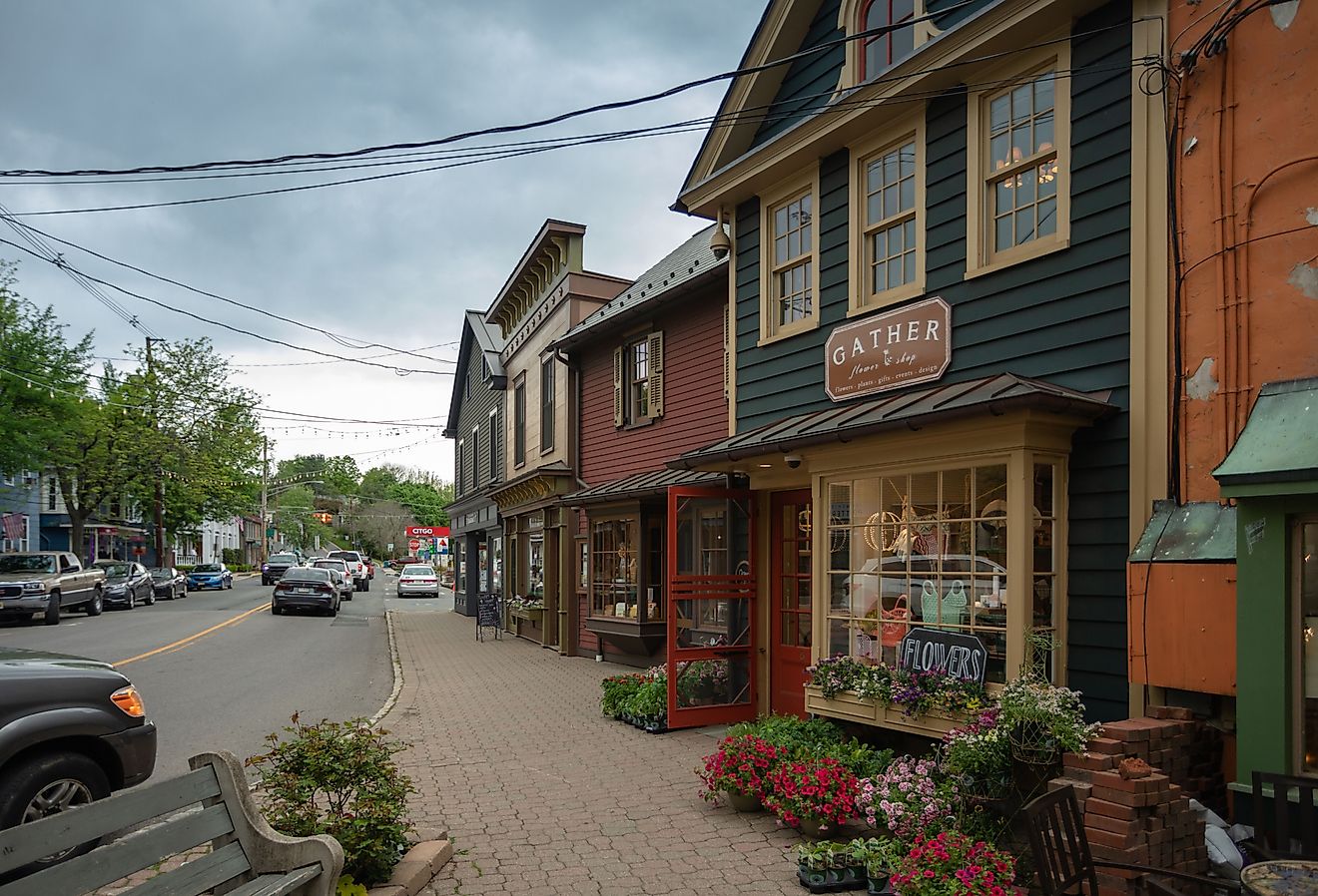 Downtown Frenchtown, New Jersey. Image credit christianthiel.net via Shutterstock.com