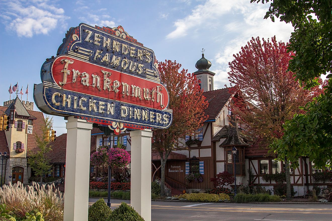 Frankenmuth, Michigan, in fall. Image credit: Ehrlif - stock.adobe.com