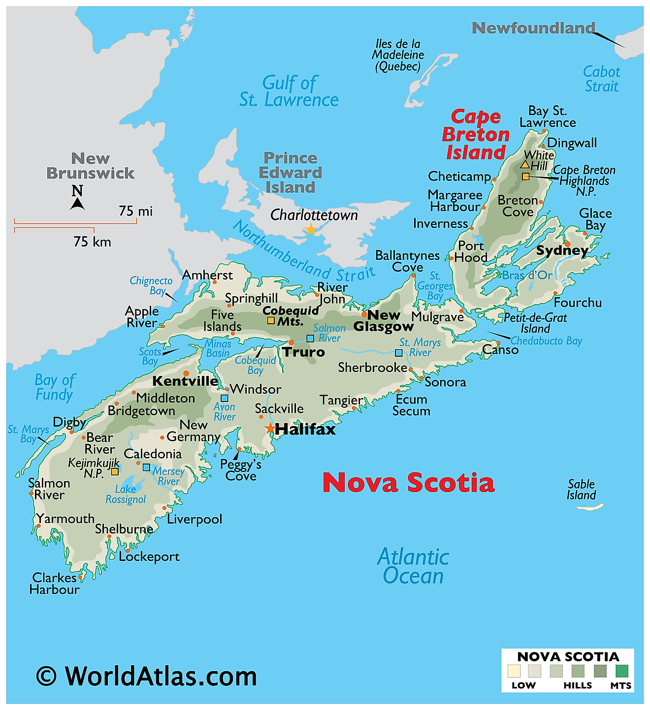 nova scotia tourism regions map