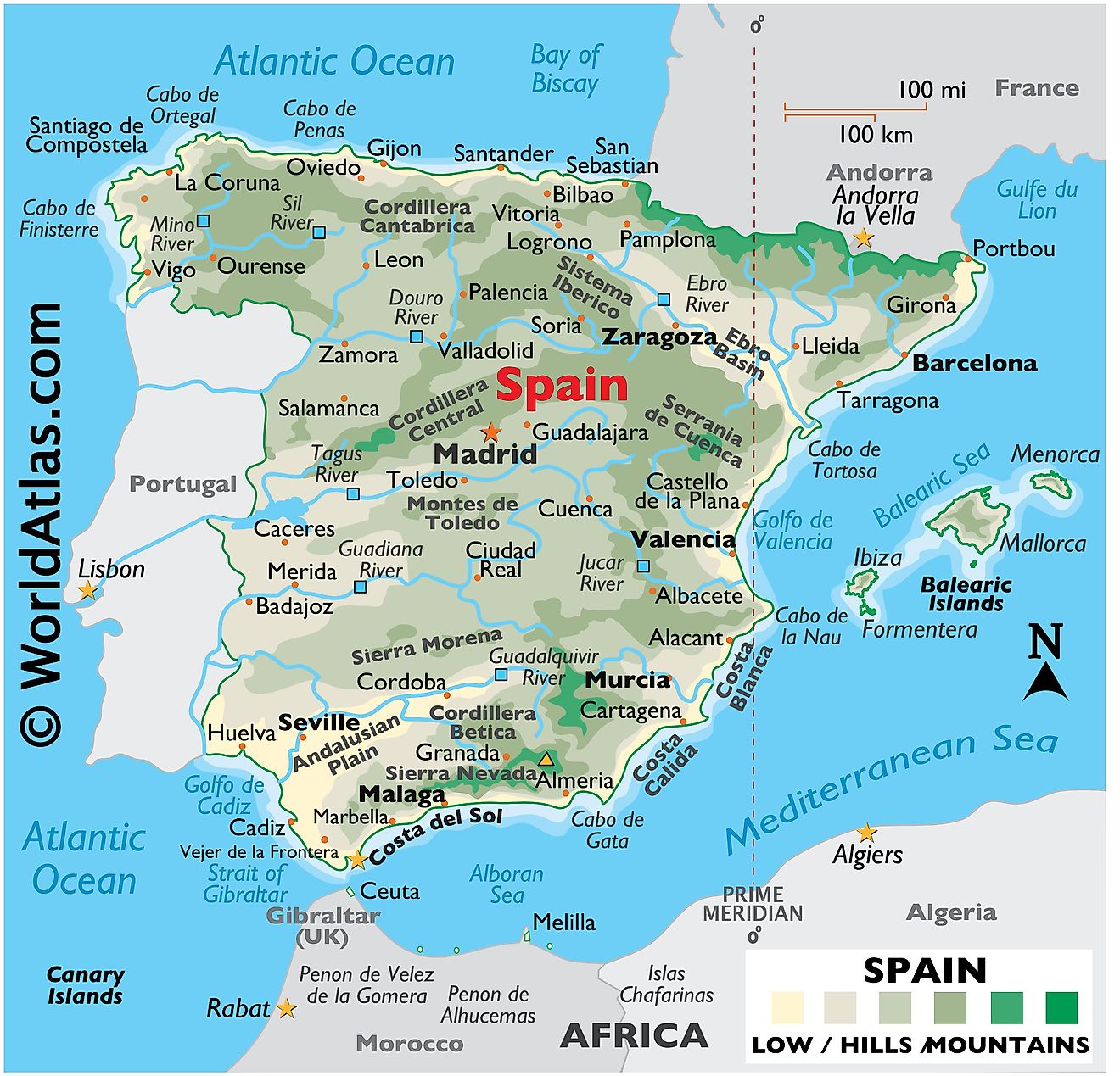 Mapas De España Atlas Del Mundo 9357