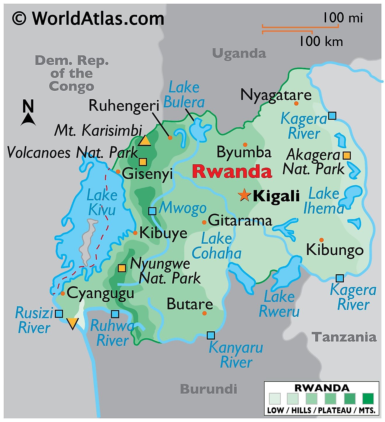 Mapas De Ruanda Atlas Del Mundo