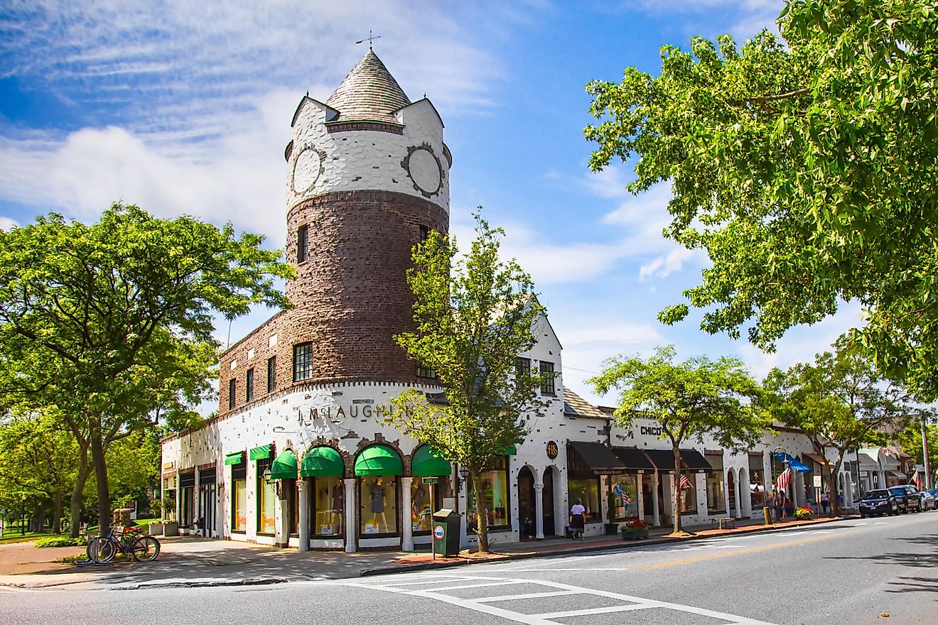 Main Street in Southampton, New York. Editorial credit: littlenySTOCK / Shutterstock.com