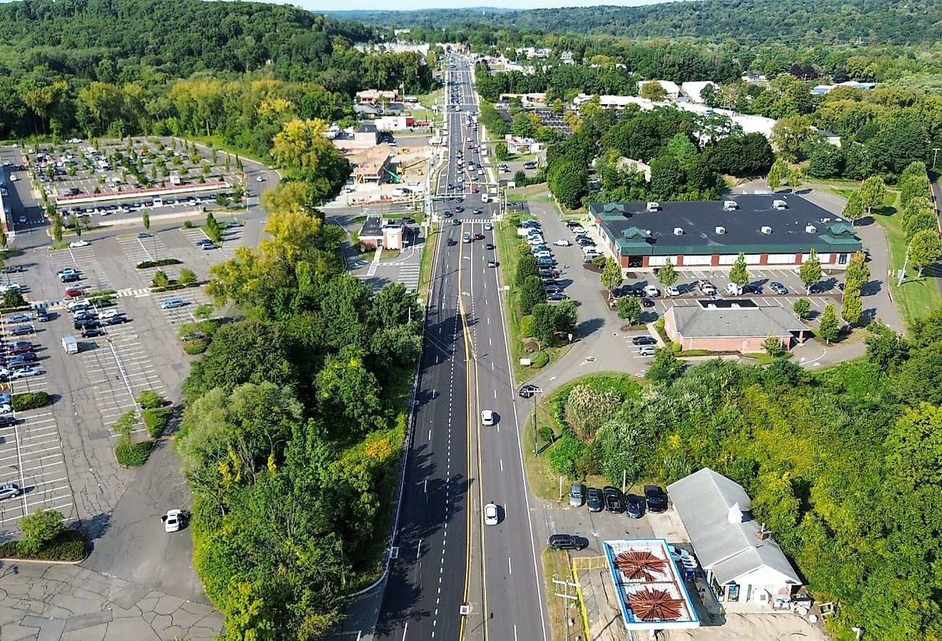 Overlooking Brookfield, Connecticut. Image credit MC Visuals via Shutterstock