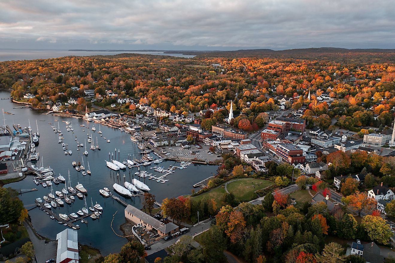 Fall colors in Camden, Maine.