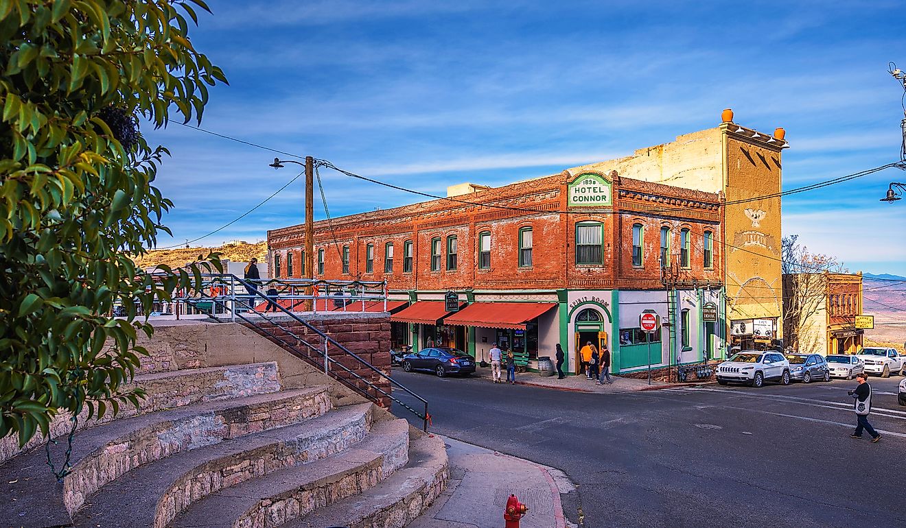 Historic Connor Hotel on the Main Street of Jerome, Arizona. Editorial credit: Nick Fox / Shutterstock.com.