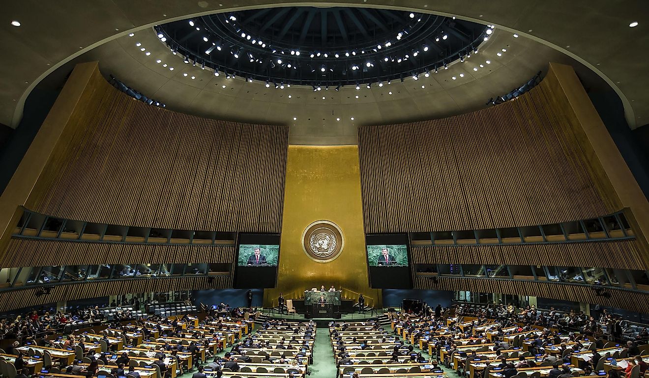 NEW YORK, USA - Sep 29, 2015: A Speech During a General Assembly of the United Nations in New York